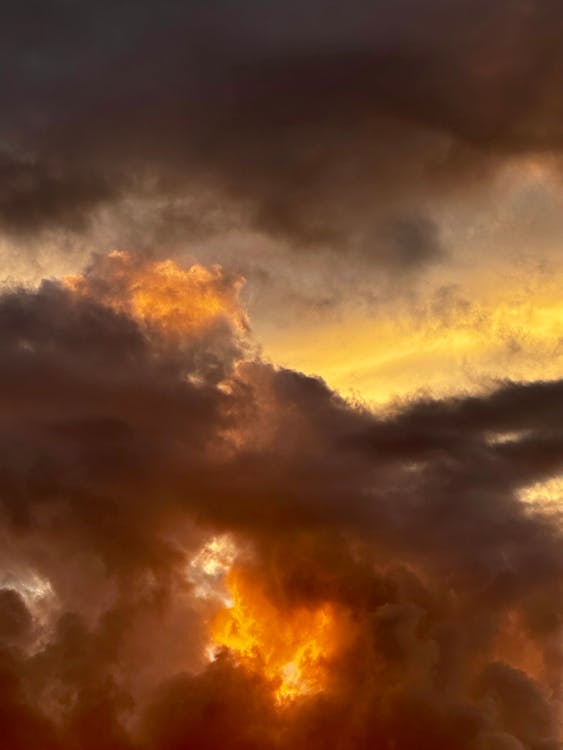 Clouds in the Light of the Setting Sun