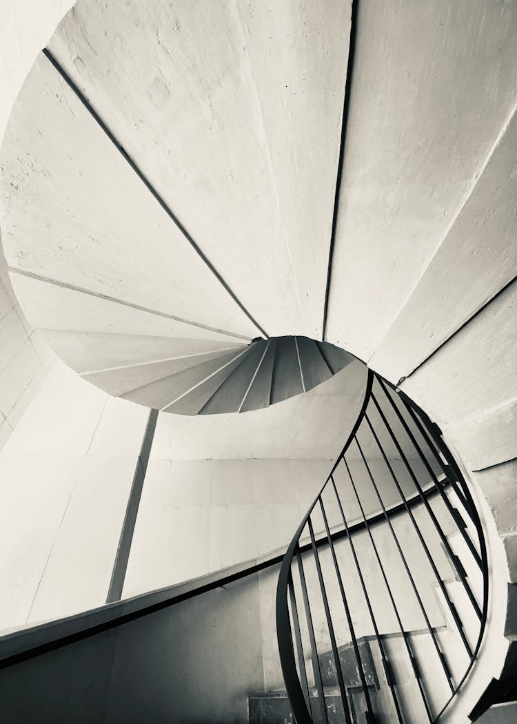 Spiral Concrete Staircase