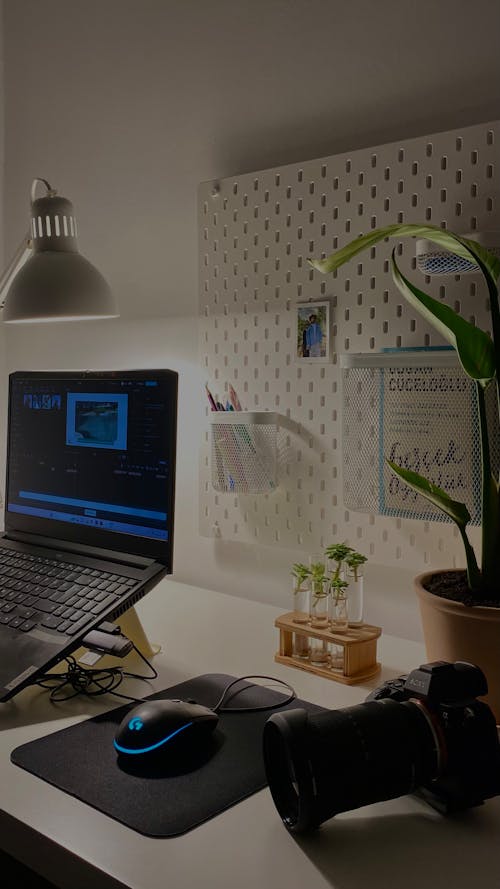 A Laptop on a Desk