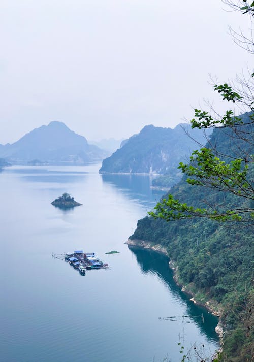 Ba Khan lake, Hoa Binh province, Vietnam 