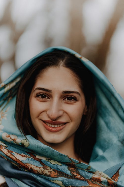 Portrait of Smiling Woman in Hijab