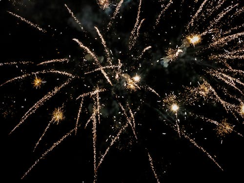 夜空, 新年, 火花の無料の写真素材