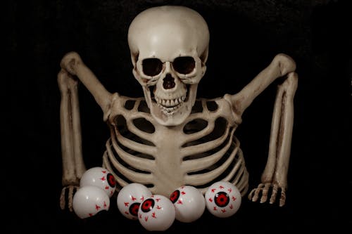 Foto d'estoc gratuïta de decoracions de halloween, esfereïdor, esquelet