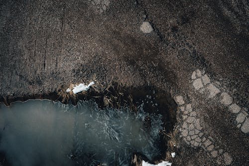 Gratis stockfoto met aarde, bevroren, bovenaanzicht