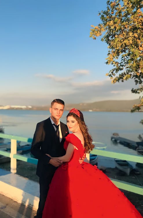 Foto profissional grátis de casal, celebração, costa