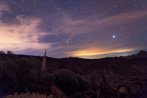 Foto d'estoc gratuïta de capvespre, estrelles, fons de pantalla