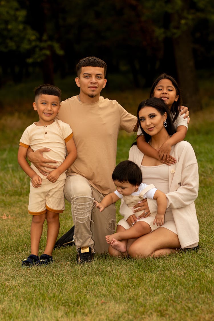 Family Sitting Together