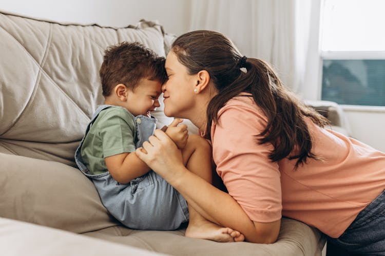 Affectionate Mother And Son