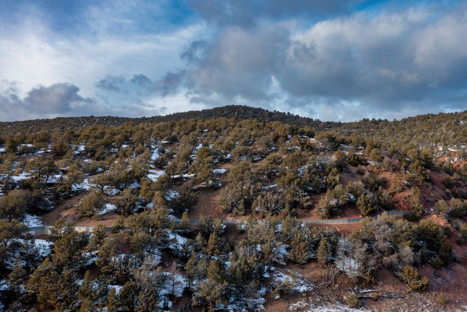 sunlight streaming across desert landscape in santa fe