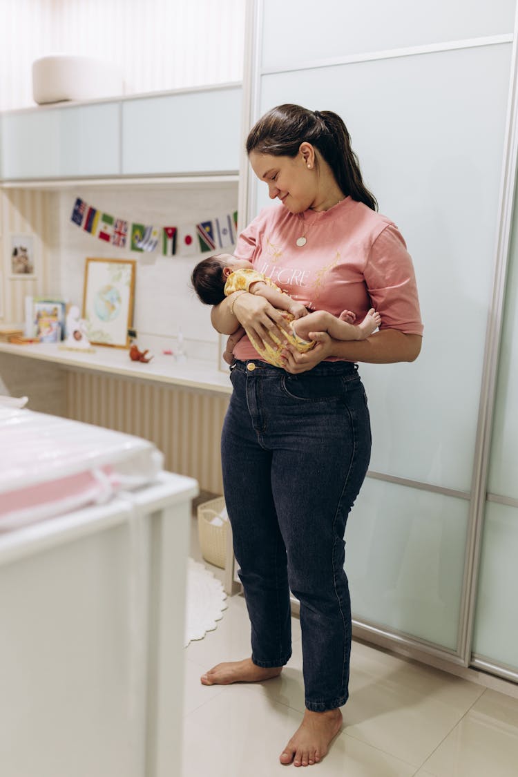 Mother Holding Baby 