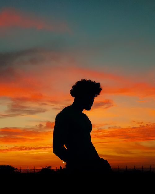 Free best sunset Stock Photo