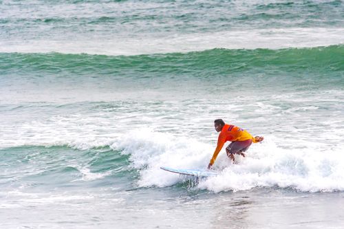 Free Experience the thrill of surfing in Callao, Lima, captured in vibrant action. Stock Photo