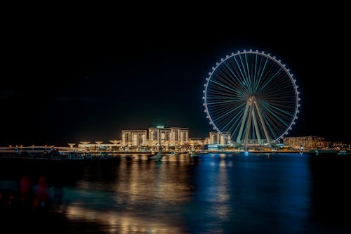 Ain Dubai Illuminated at Night