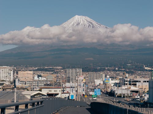 Mount Fuji Seen from City