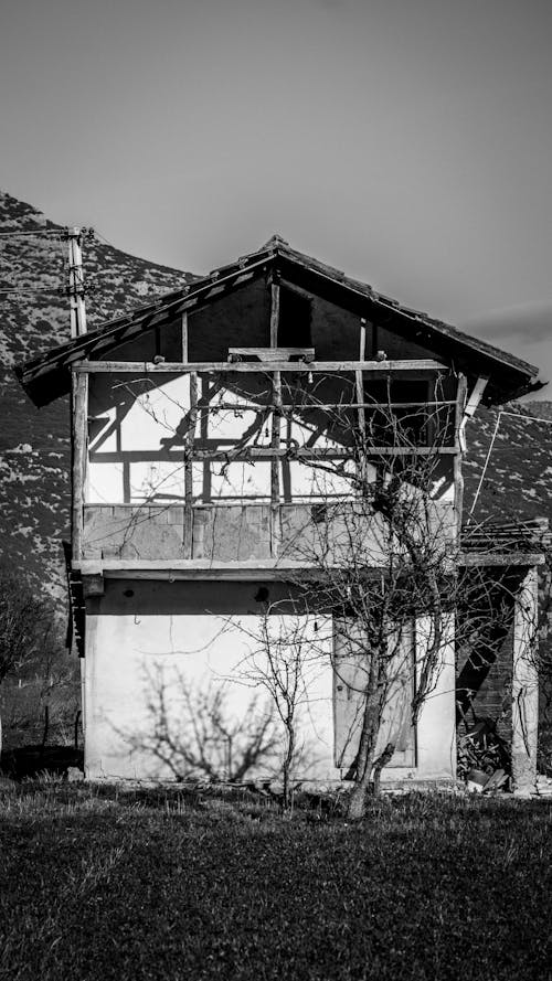 Broken House in Countryside