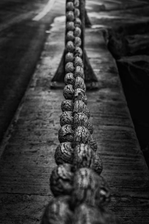 Free stock photo of black and white, chain, golden gate bridge Stock Photo