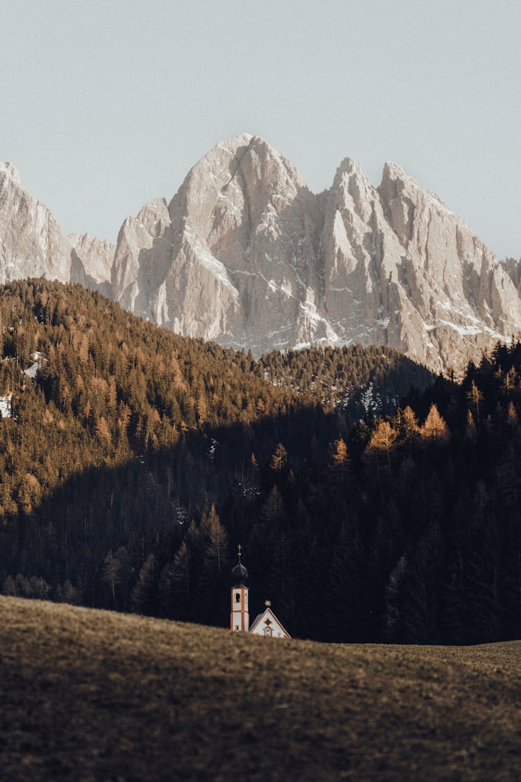 Chapel Of St. John In The Valley Of Funes In Italy