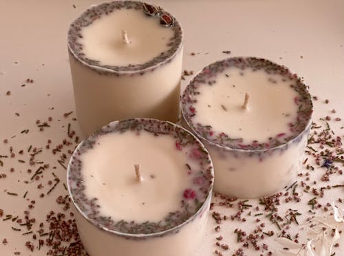 Free Scented Candles  Stock Photo