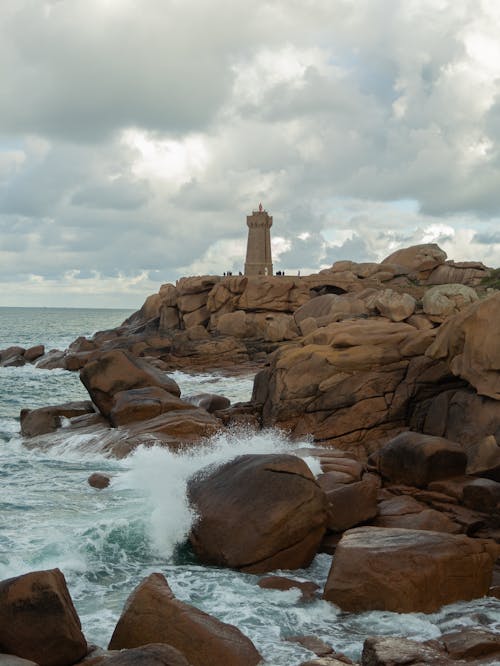 Lighthouse on Sea Coast