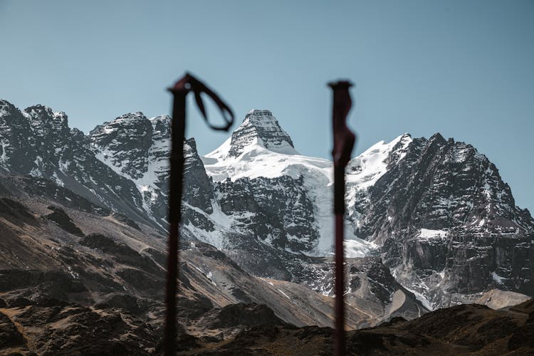 Rocky Mountains Covered With Snow 