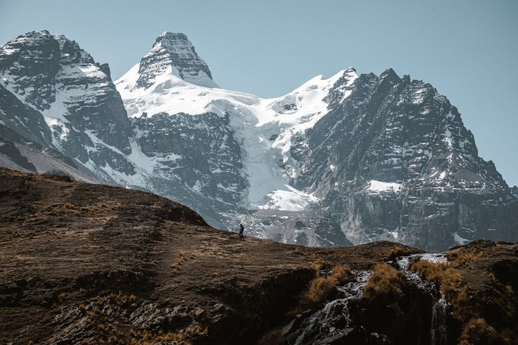 Rocky Mountains Covered With Snow 