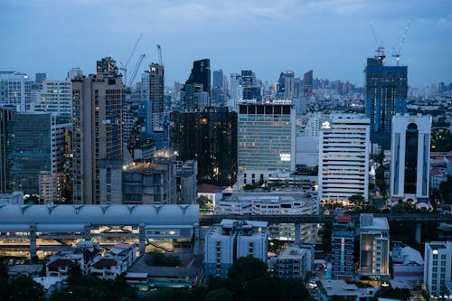 Bangkok cityscape at dusk