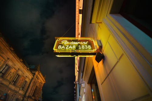 Restaurant Neon at Night