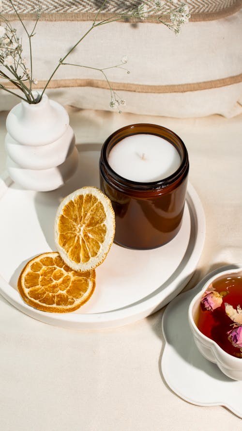 Darmowe zdjęcie z galerii z cytryna, herbata, kubek