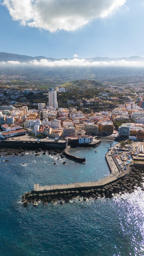 Δωρεάν στοκ φωτογραφιών με puerto de la cruz, αεροφωτογράφιση, αιθέριος