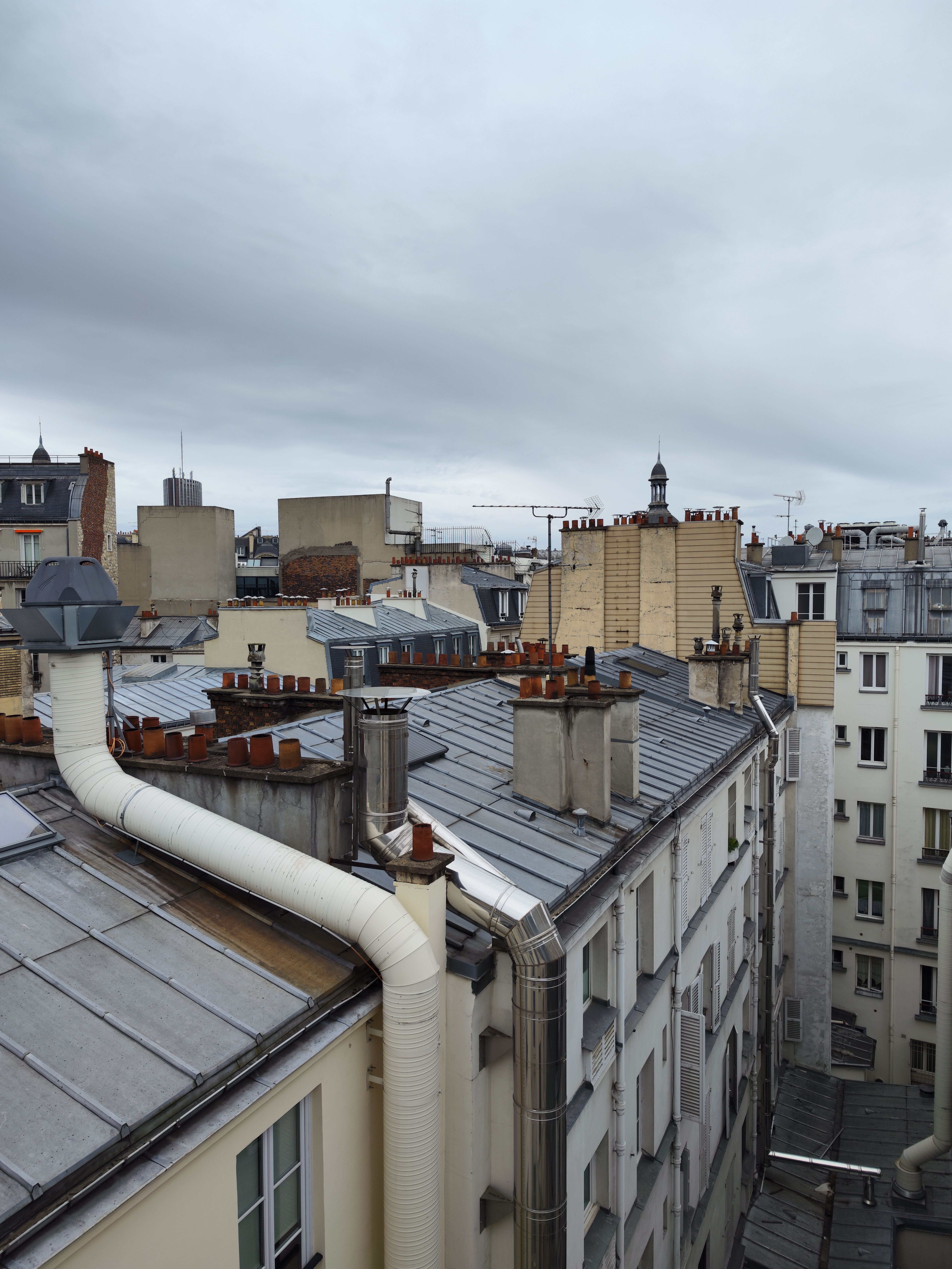 Classic Parisian Rooftops Overlooking Cityscape · Free Stock Photo