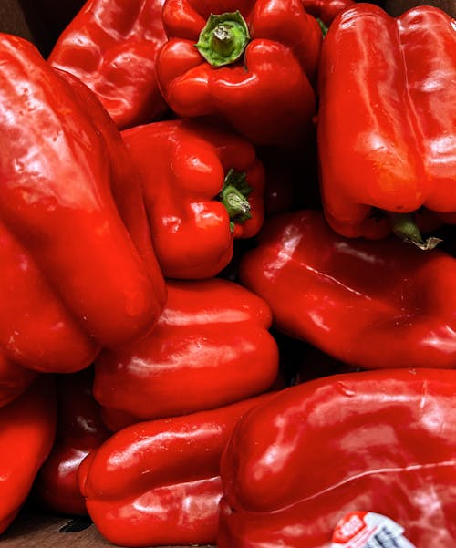 Close-up of Red Bell Peppers 