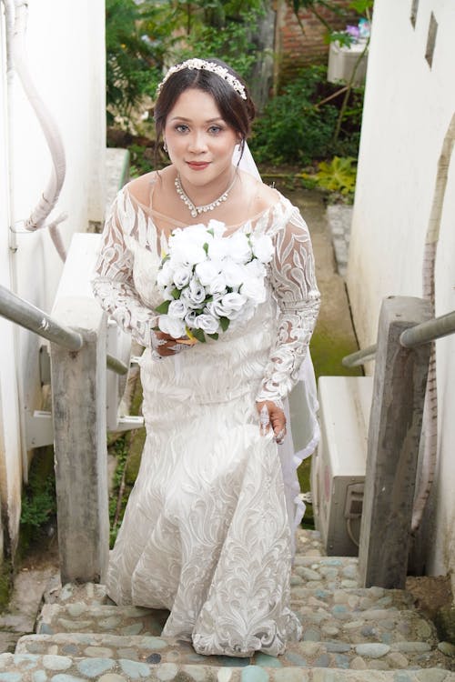 Bride Climbing the Stairs