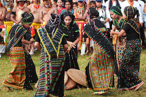 A Group of People Wearing Traditional Clothes