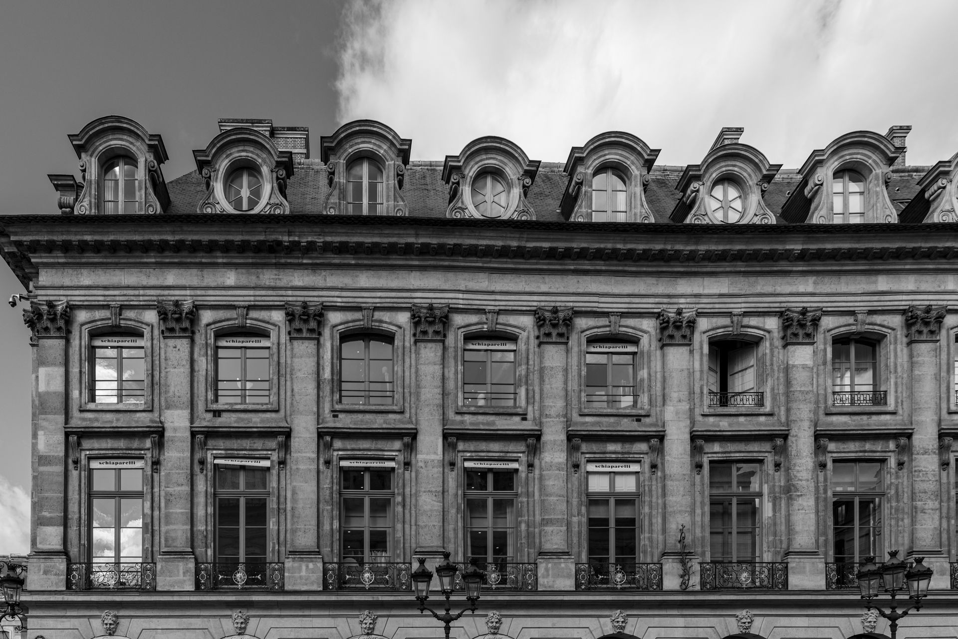 Facade of a 19th Century Building in Paris