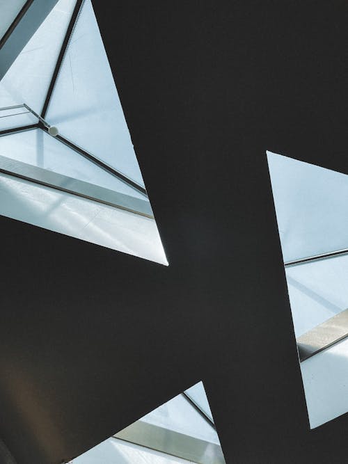 Triangular Skylights Placed Symmetrically on the Ceiling