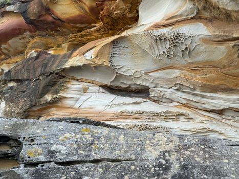 Close-up of Eroded Sandstone Formations 