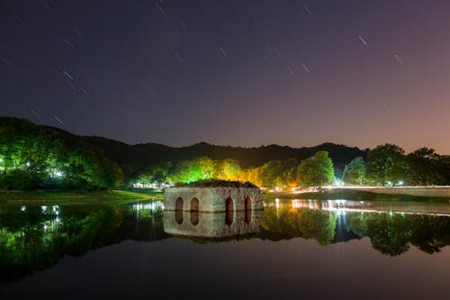 Бесплатное стоковое фото с lakeshore, Астрономия, звезды