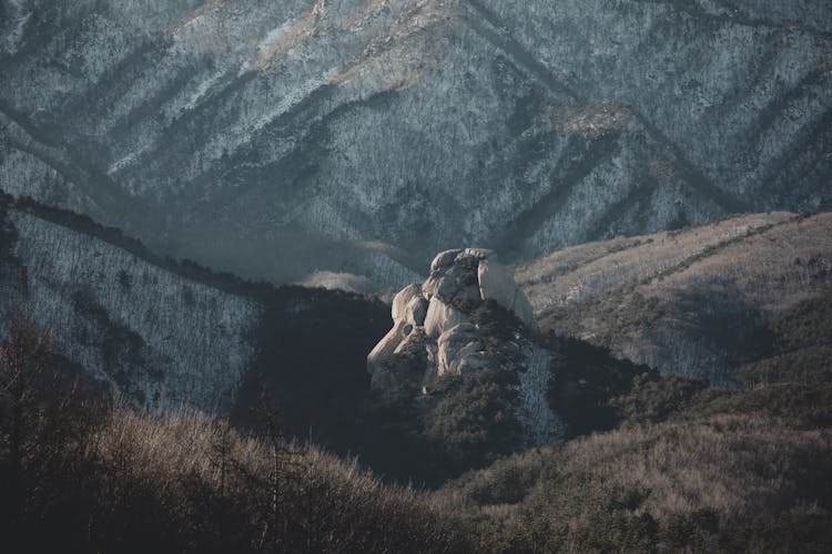 Rocks And Hills In Mountains