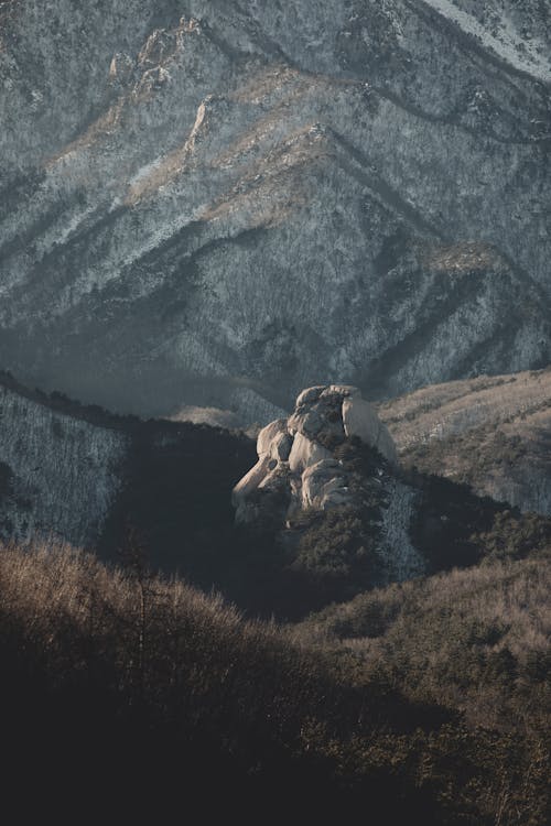 Scenic View of Rocky Mountains 