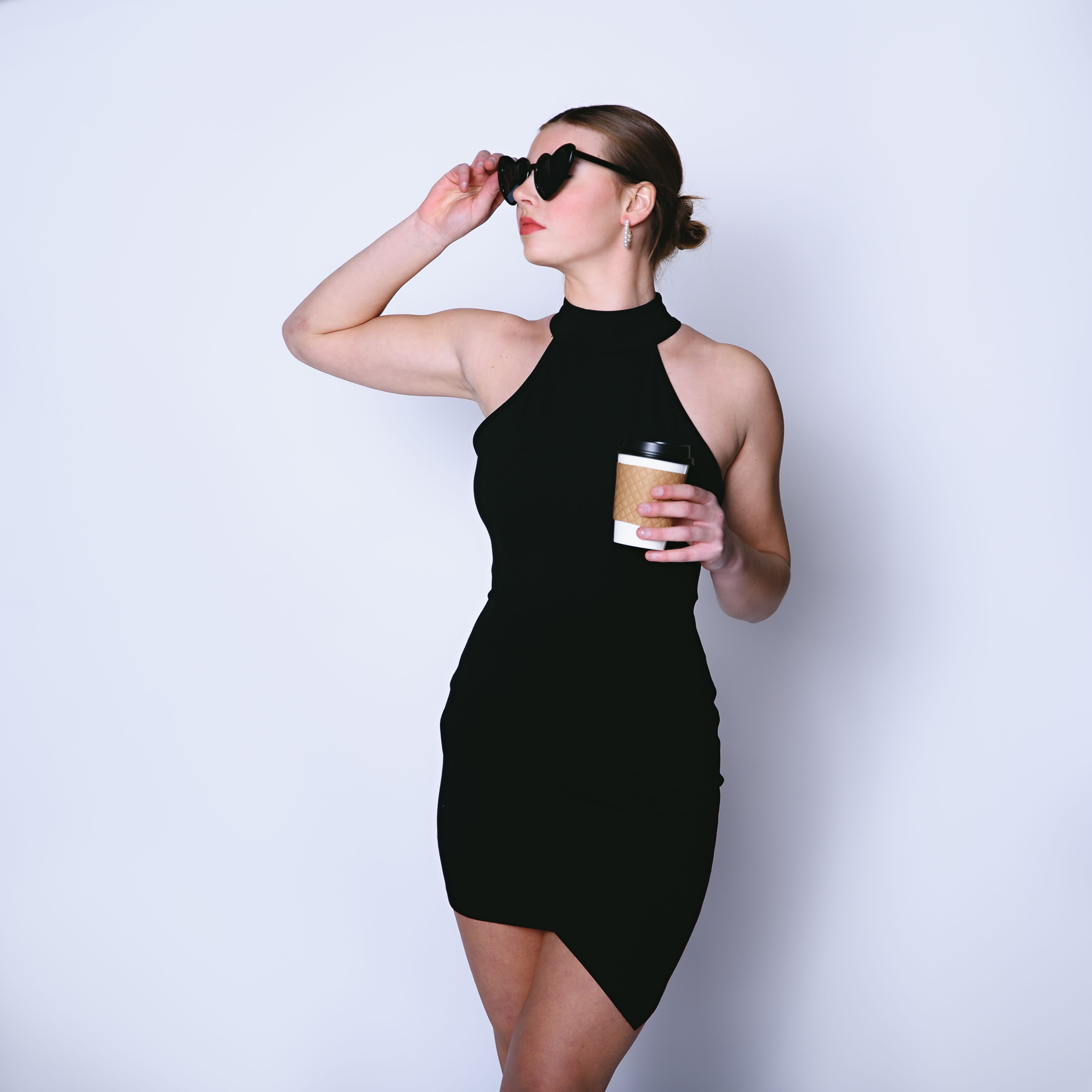 heart shaped mini dress black Black corset Mini Dress with Sequins