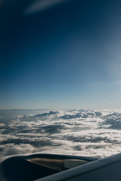 Foto stok gratis awan, bepergian, kapal terbang