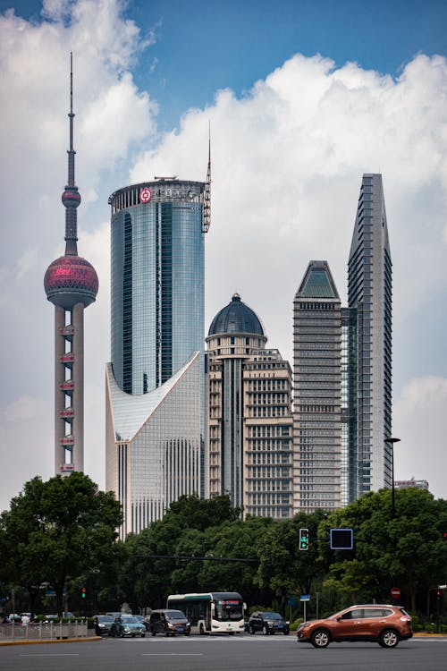 Skyscarpers in Shanghai