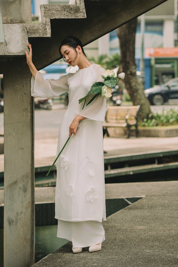 Bride With A Flower