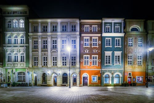Бесплатное стоковое фото с poznan, ночь, польша