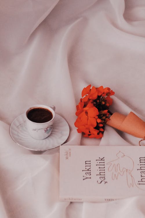 Coffee, Flowers and Book