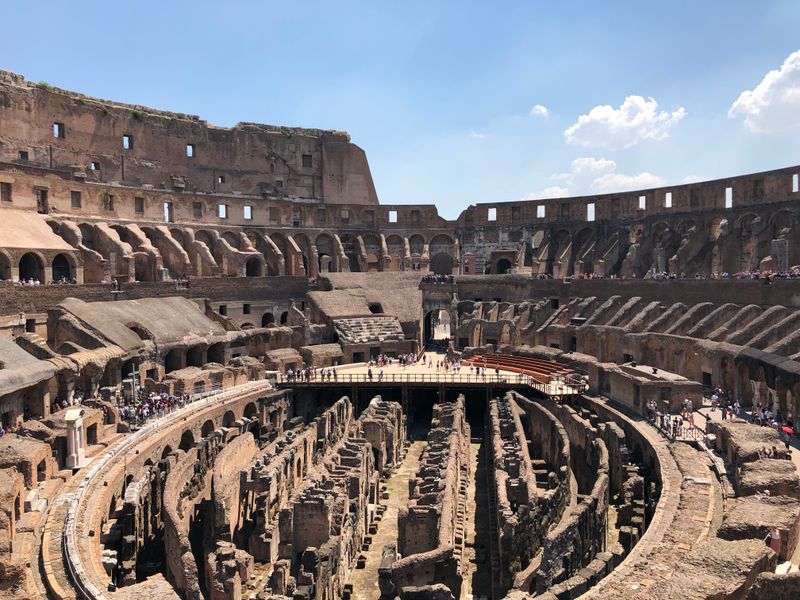 The Roman Colosseum representing an audience of 50,000 YouTube subscribers