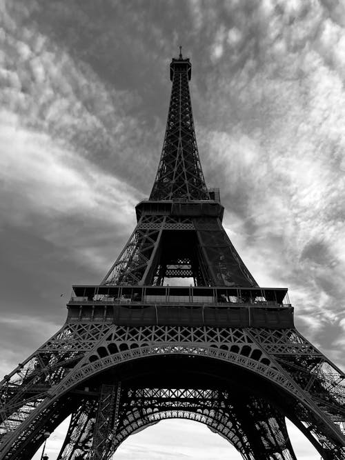 Eiffel Tower in Black and White