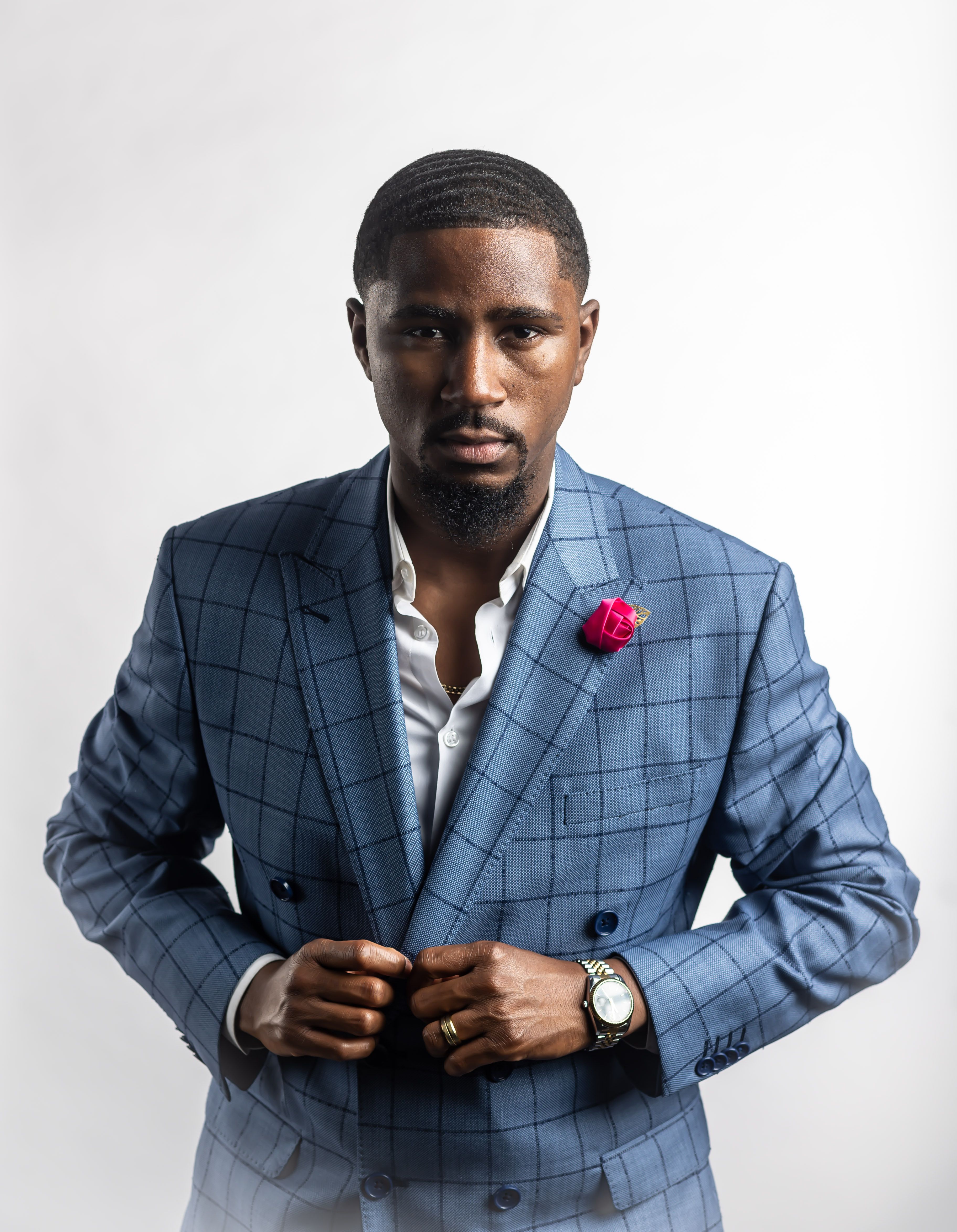 Portrait of Man in Blue Suit · Free Stock Photo