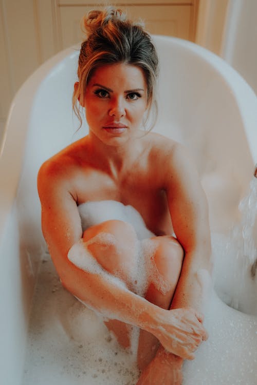 Portrait of Woman in Bathtub