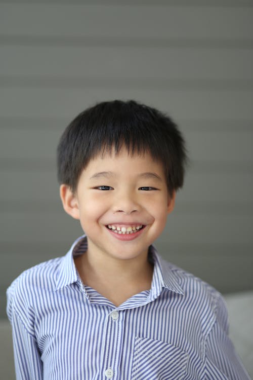 Portrait of Smiling Asian Boy